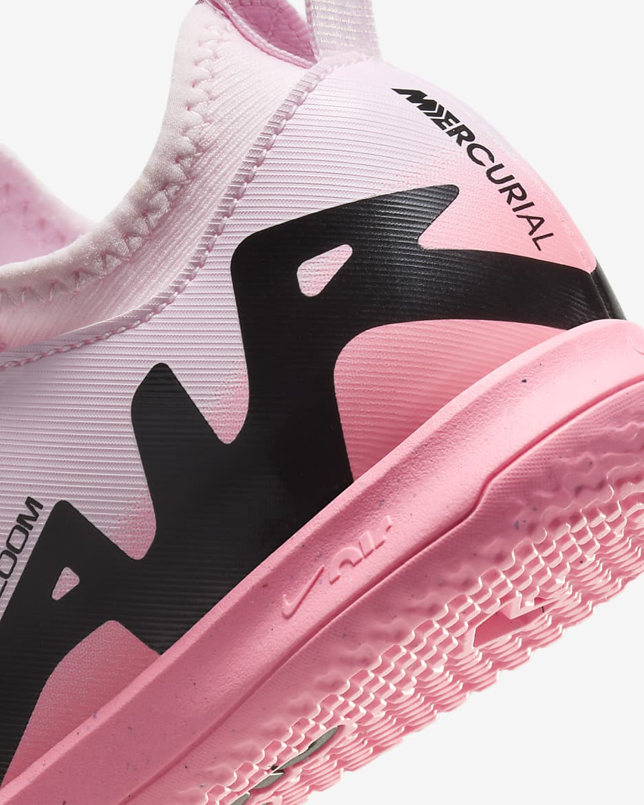 Nike Jr. Mercurial Vapor 15 Academy Younger/Older Kids' IC Low-Top Football Shoes - Pink Foam/Black