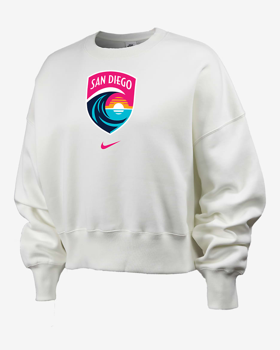 San Diego Wave FC Phoenix Fleece Women's Nike NWSL Crew-Neck Sweatshirt - Sail