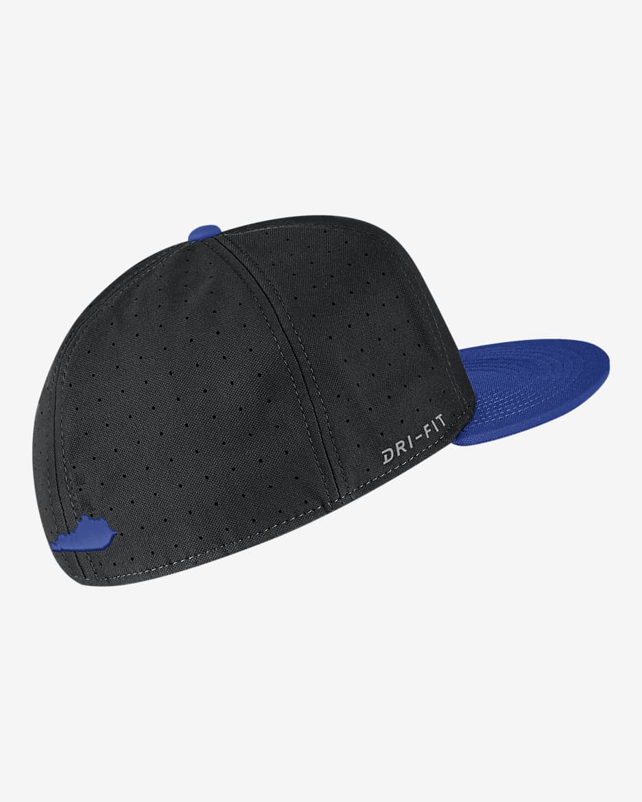 Gorro de béisbol ajustado Nike College Kentucky - Negro