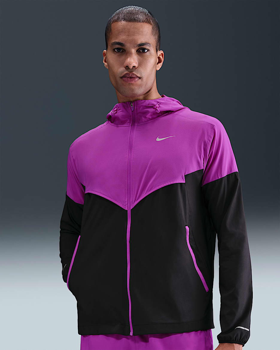 Nike Impossibly Light Windrunner Men's Running Jacket - Vivid Purple/Vivid Purple/Black