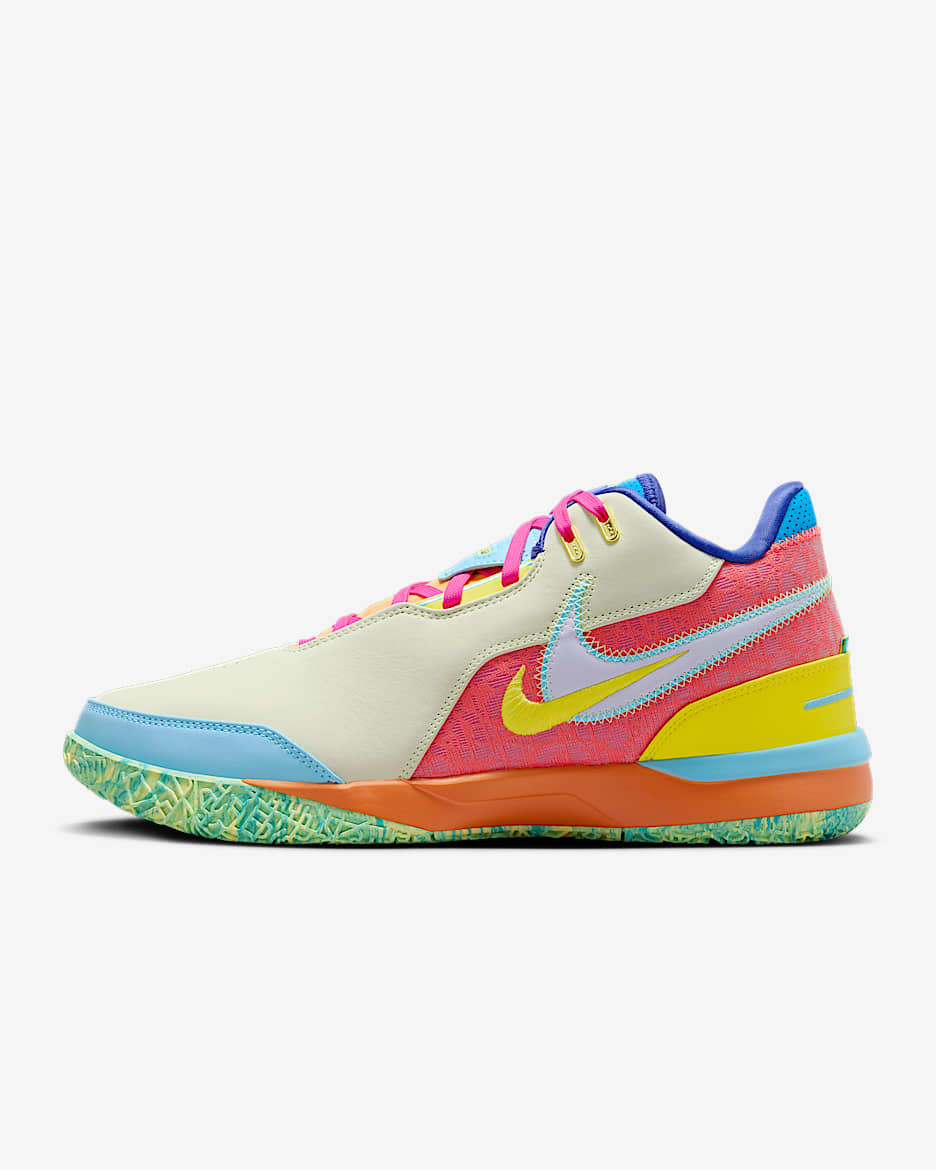 LeBron NXXT Gen AMPD Basketball Shoes - Violet Mist/Photo Blue/Alchemy Pink/Barely Volt