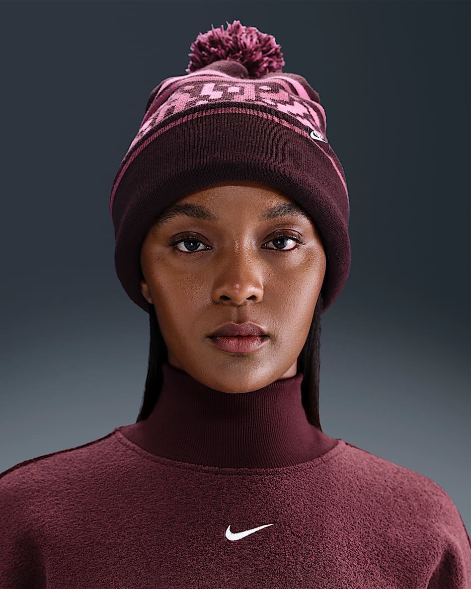 Nike Peak Gorro d'exterior - Burgundy Crush/Sweet Beet/Pinksicle