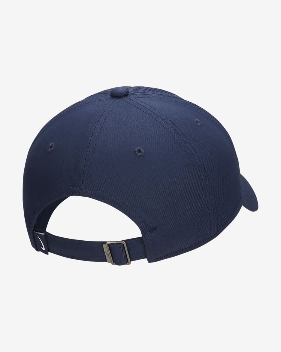 Czapka o nieusztywnianej konstrukcji Swoosh Nike Club - Midnight Navy/Midnight Navy