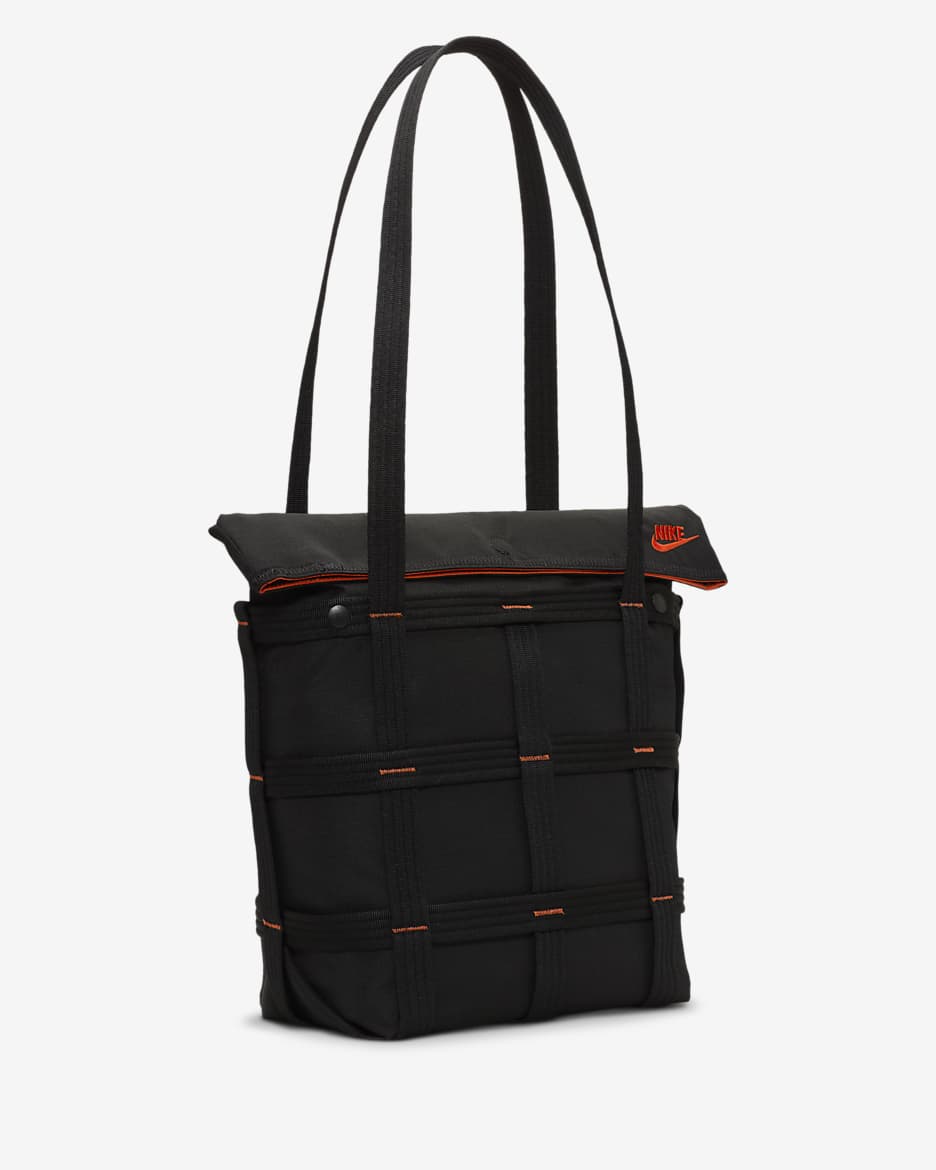 Borsa tote cargo Nike Sportswear (12 l) - Nero/Nero/Arancione