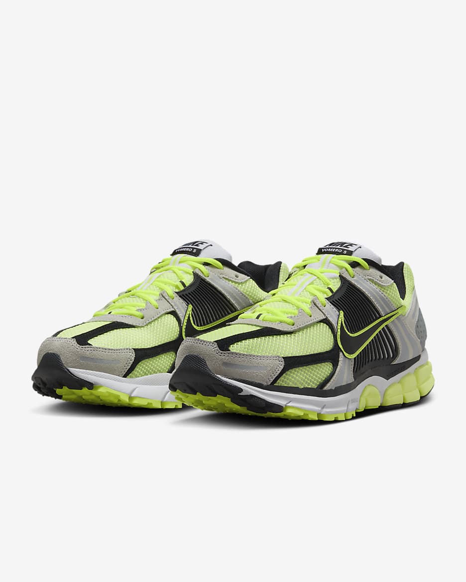 Nike Zoom Vomero 5 Men's Shoes - Volt/White/Metallic Platinum/Black