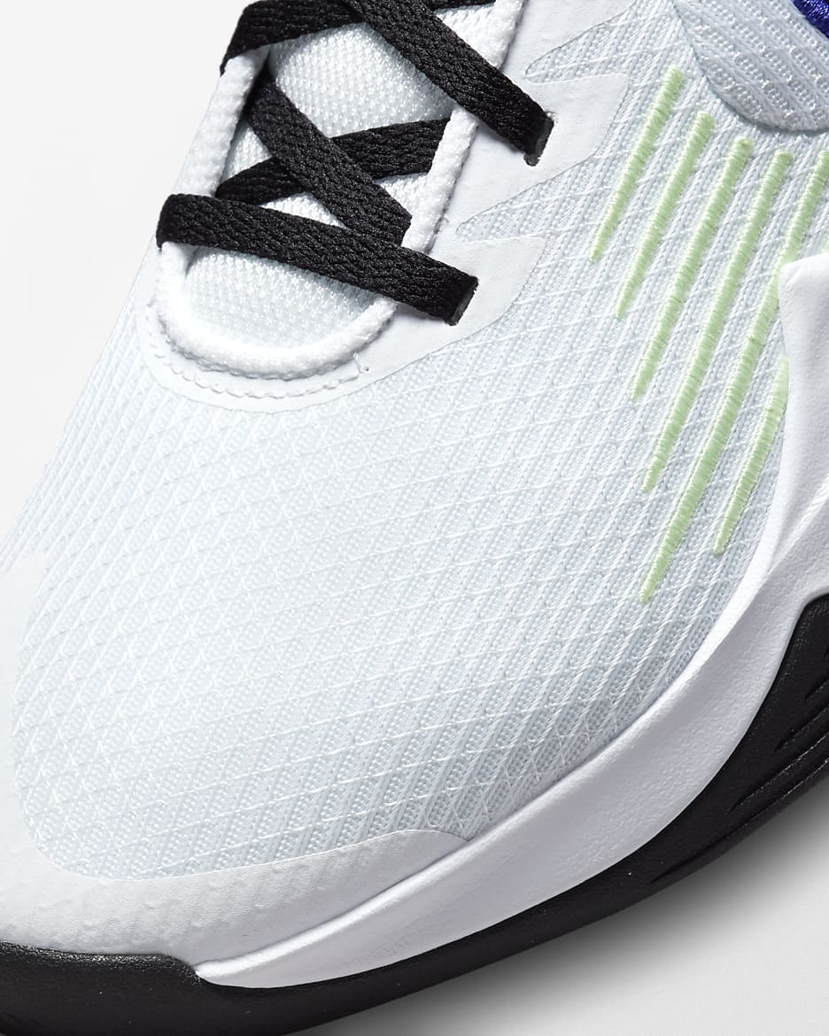 Nike Precision 5 Basketball Shoe - White/Barely Volt/Volt/Black