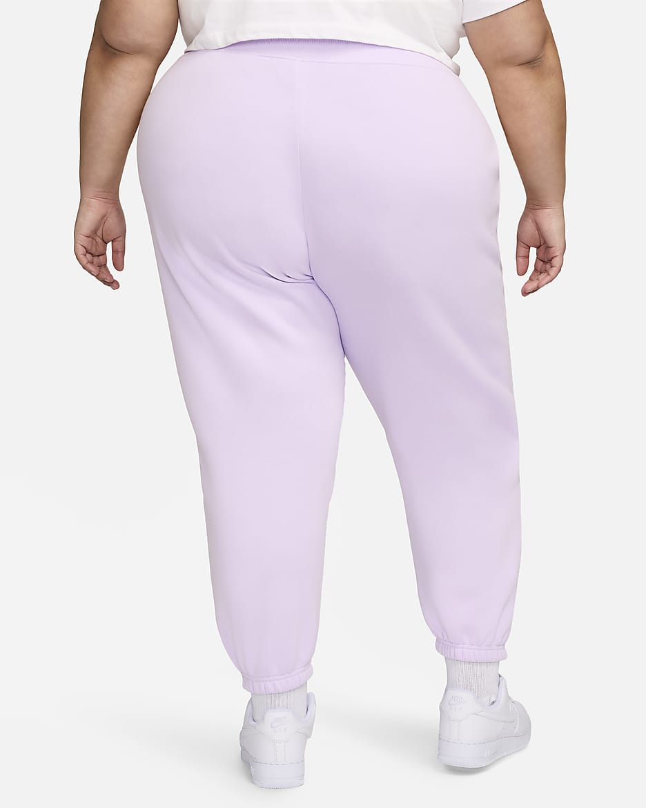 Nike Sportswear Phoenix Fleece Oversized joggingbroek met hoge taille voor dames (Plus Size) - Violet Mist/Sail