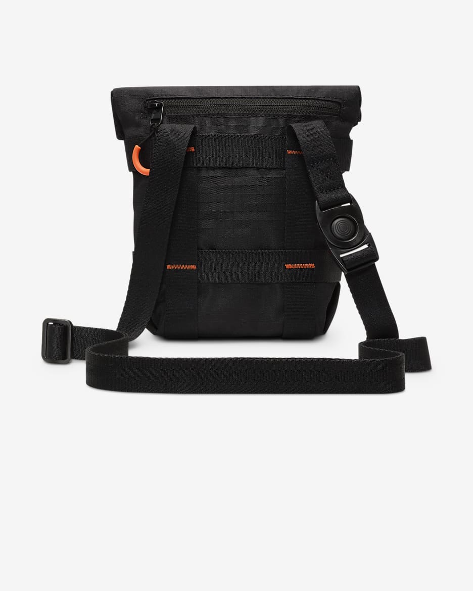 Nike Sportswear Cargo Cross-Body Bag (3L) - Black/Black/Orange