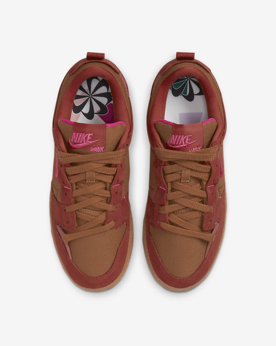 Nike Dunk Low Disrupt 2 Women's Shoes - Desert Bronze/Rugged Orange/Canyon Rust/Pink Prime