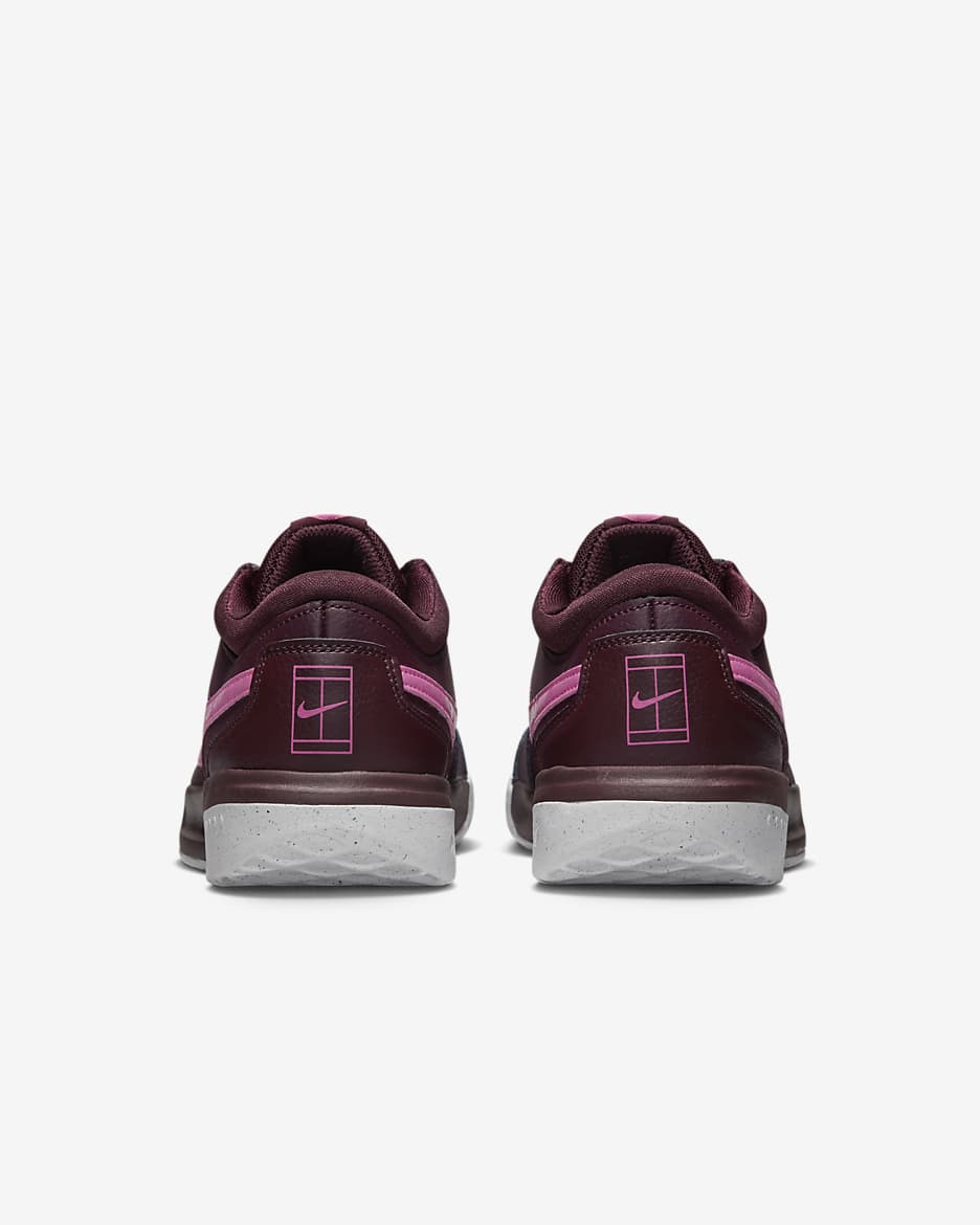 NikeCourt Zoom Lite 3 Premium Women's Hard Court Tennis Shoes - Burgundy Crush/White/Pinksicle