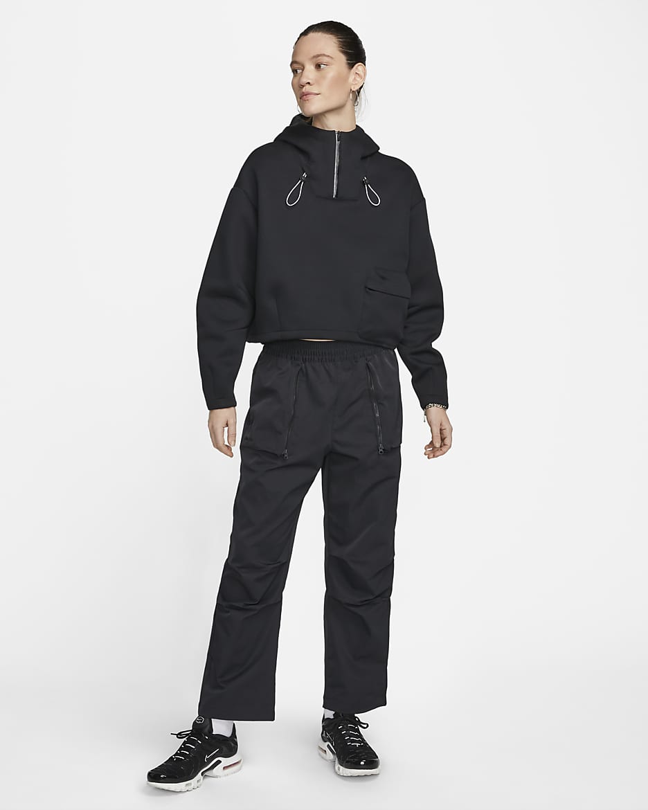 Nike Sportswear Therma-FIT ADV Tech Pack Women's Pullover Hoodie - Black/Black