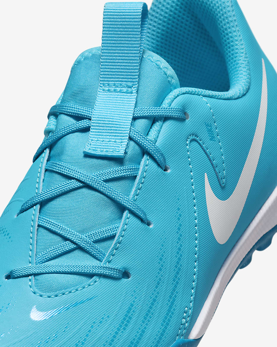 Kopačky Nike Jr. Phantom GX 2 Academy TF pro malé a větší děti - Blue Fury/Bílá