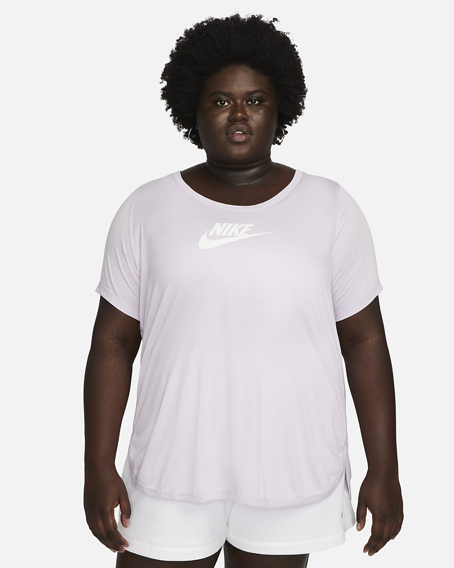 Playera larga para mujer (talla grande) Nike Sportswear Essential - Muñeca