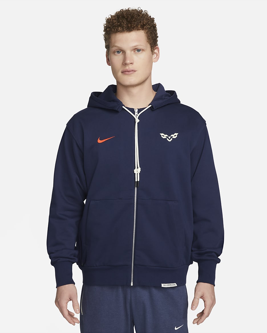 Club América Standard Issue Men's Nike Dri-FIT Soccer Full-Zip Hoodie - Midnight Navy/Habanero Red