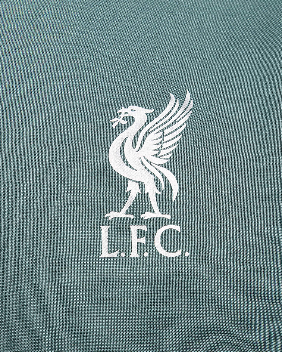 Liverpool FC Sport Essentials Nike Football vevd bomberjakke uten fôr til herre - Bicoastal/Metallic Silver