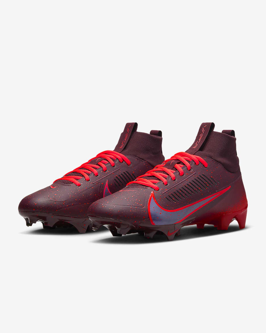 Nike Vapor Edge Pro 2 "Ja'Marr Chase" Men's Football Cleats - Burgundy Crush/Picante Red/Bright Crimson/Black