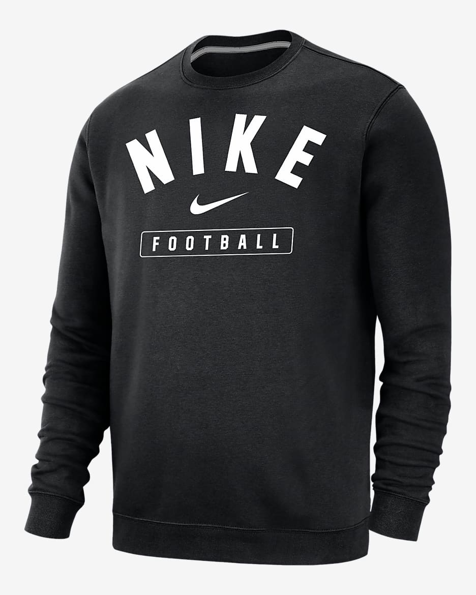 Nike Football Men's Crew-Neck Sweatshirt - Black