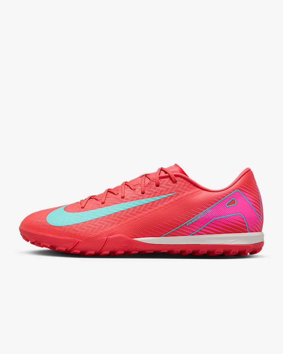 Nike Mercurial Vapor 16 Academy TF Low-Top Football Shoes - Ember Glow/Aurora Green