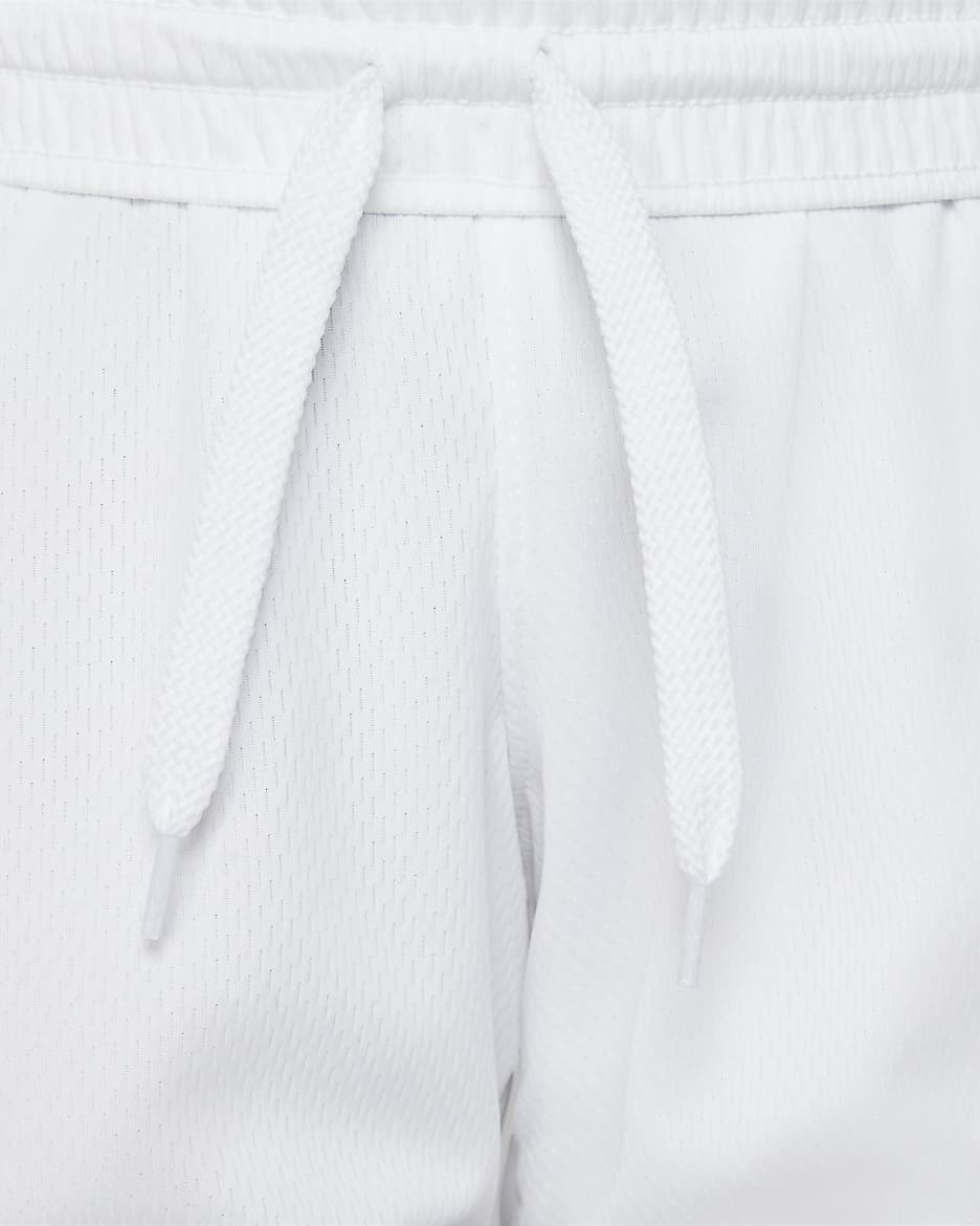 Shorts de básquetbol para niña talla grande Nike Fly Crossover - Blanco/Negro