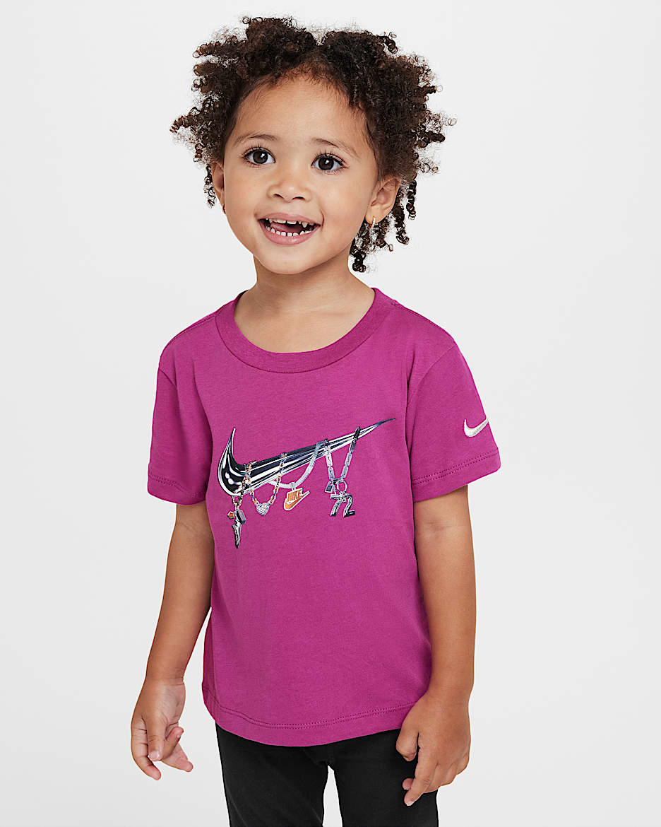 Nike Shine Toddler T-Shirt - Hot Fuchsia