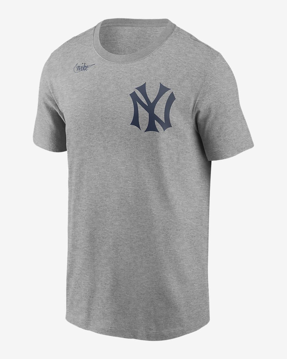 MLB New York Yankees (Babe Ruth) Men's T-Shirt - Atmosphere Grey