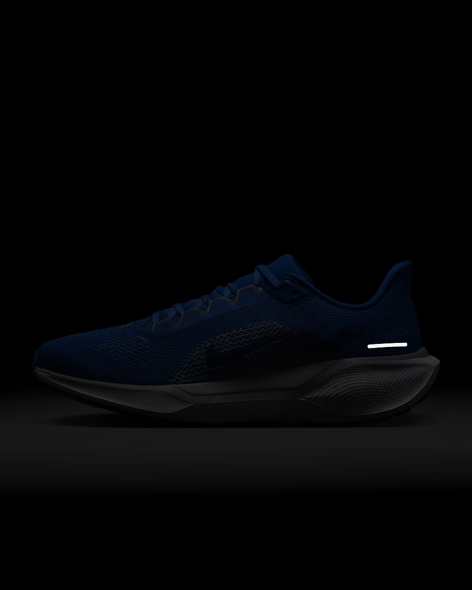 Tenis de correr en pavimento para hombre Nike Pegasus 41 NFL Detroit Lions - Azul competición/Blanco/Gris lobo/Blanco