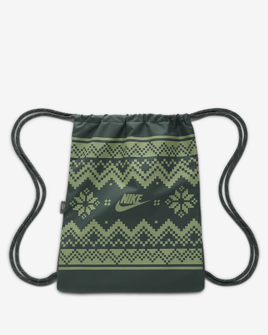 Τσάντα με κορδόνι που σφίγγει Nike Heritage (13 L) - Vintage Green/Oil Green/Oil Green