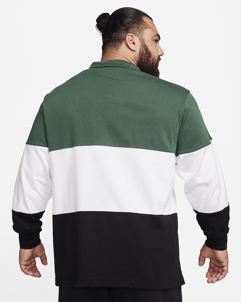 Nike Club Men's Long-Sleeve Top - Fir/White/Black/White