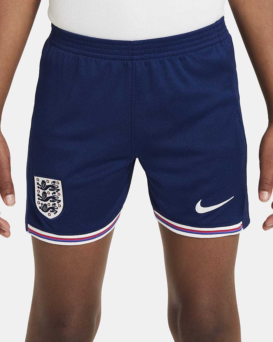 Engeland 2024/25 Stadium Thuis Nike driedelig replica-voetbaltenue voor kleuters - Wit/Blue Void