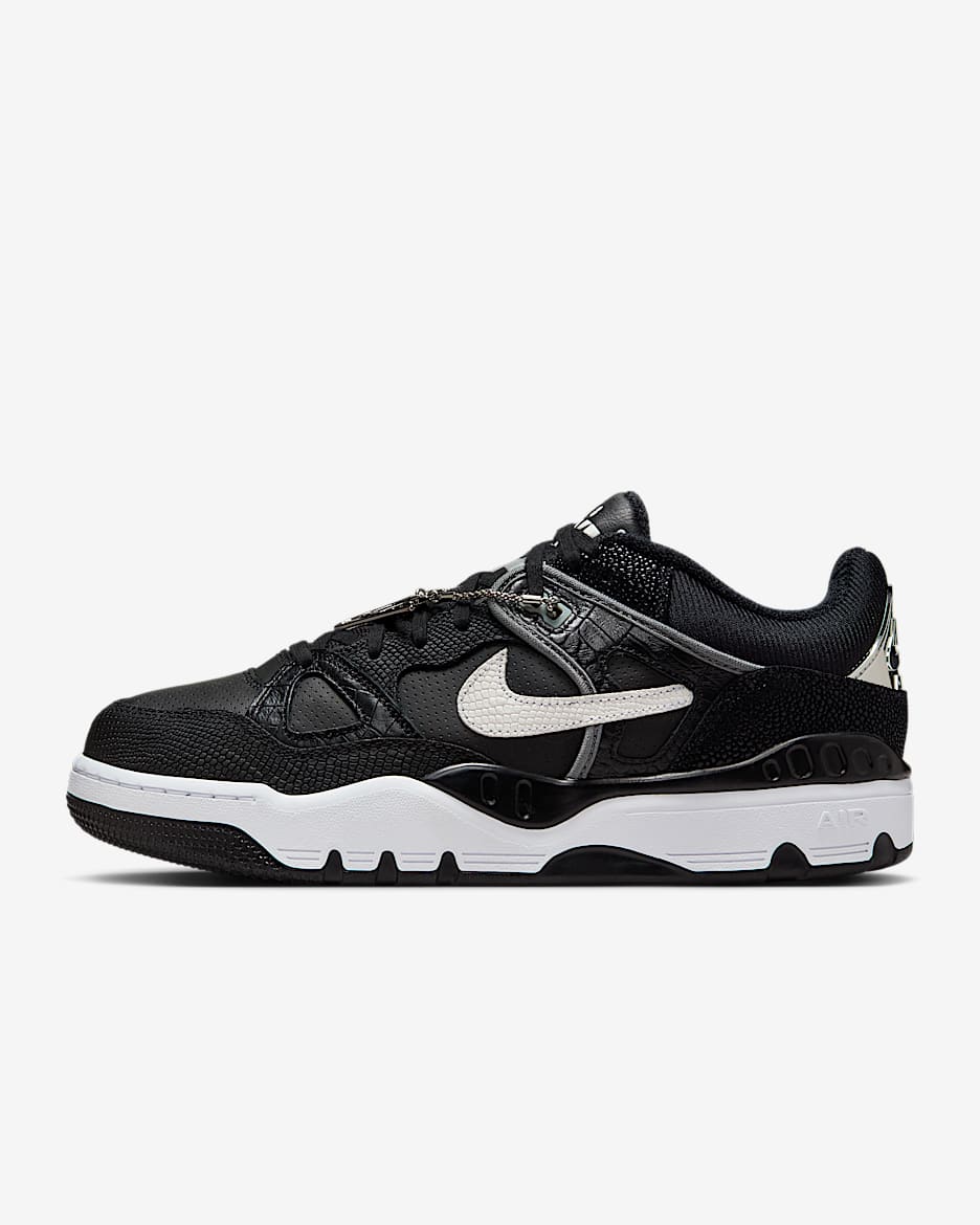 Nike Air Force 3 Low SP Erkek Ayakkabısı - Siyah/Smoke Grey/Metallic Platinum/Beyaz
