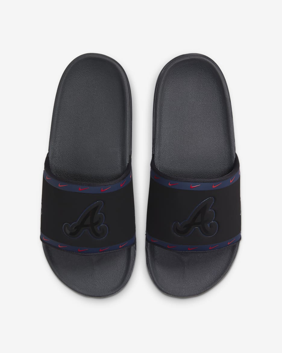 Nike Offcourt (MLB Atlanta Braves) Slide - Black/Midnight Navy/Sport Red/Anthracite