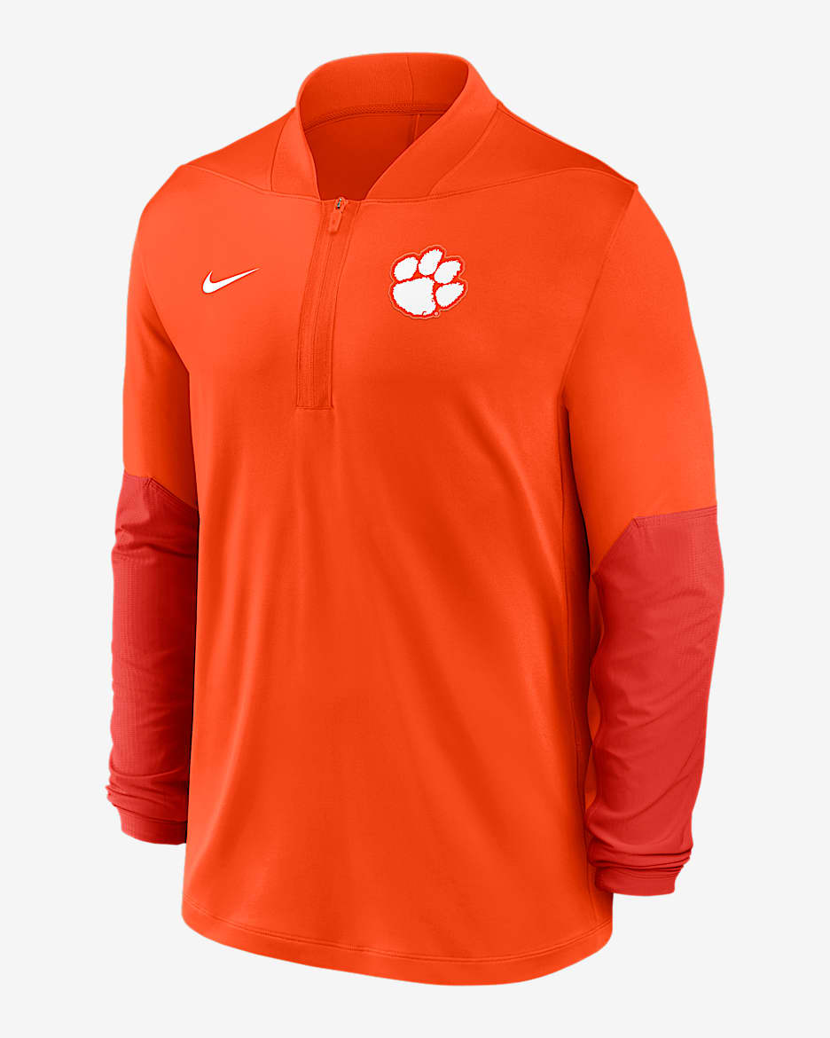 Clemson Men's Nike Dri-FIT College 1/2-Zip Top - Orange
