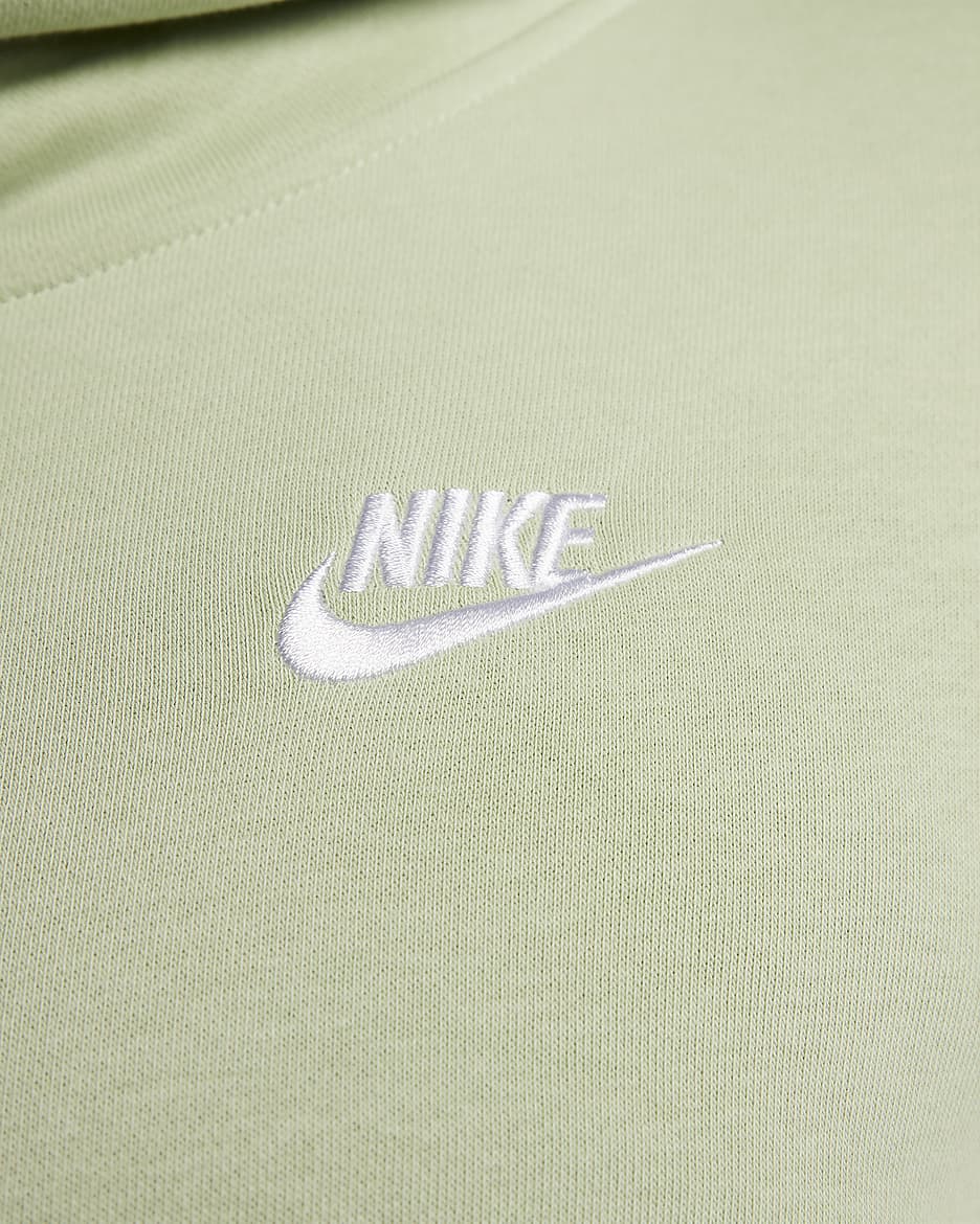 Nike Sportswear Club Fleece Women's Funnel-Neck Hoodie - Honeydew/White