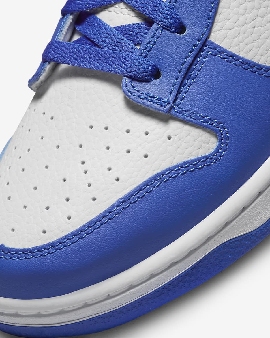 Buty męskie Nike Dunk Low - Photon Dust/Racer Blue/Biel