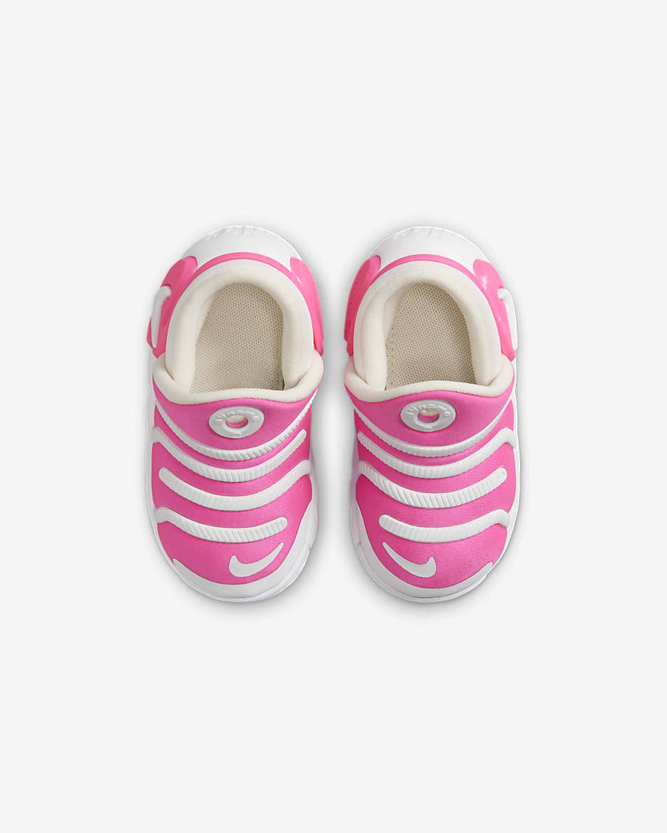 Tenis para bebé e infantil Nike Dynamo 2 EasyOn - Fucsia láser/Blanco/Blanco cumbre