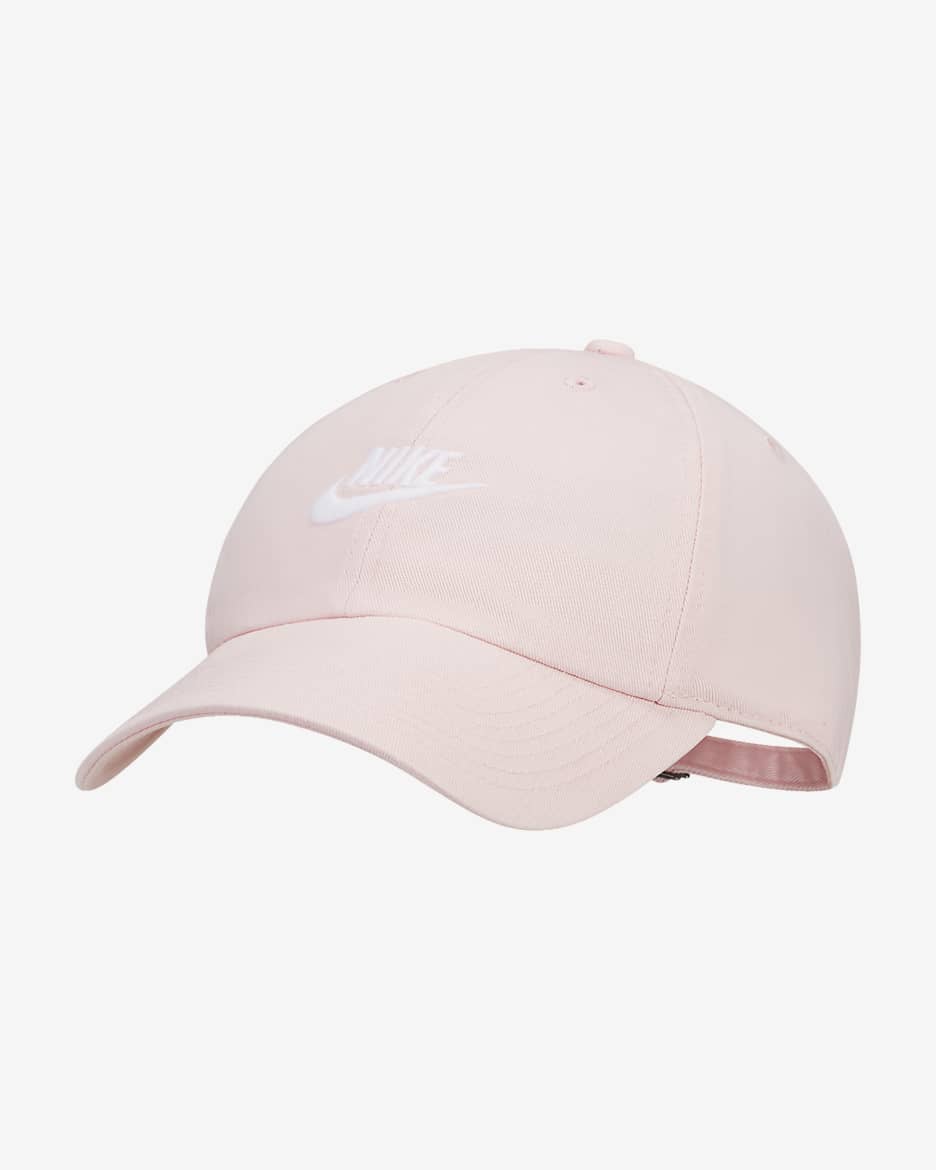 Nike Sportswear Heritage86 Futura Washed Hat - Pink Bloom/White