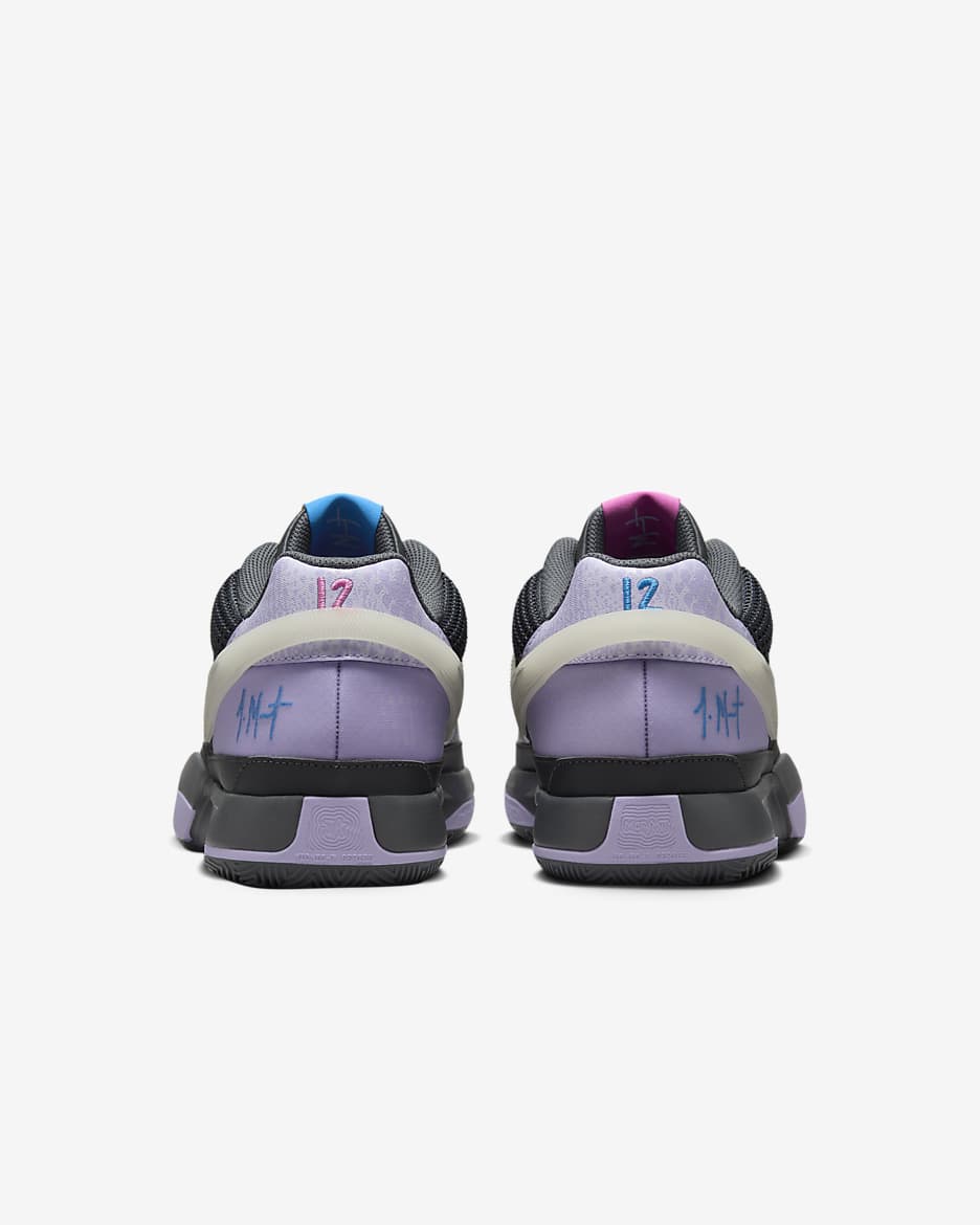 JA 1 EP Basketball Shoes - Iron Grey/Lilac Bloom/Light Photo Blue/Multi-Colour