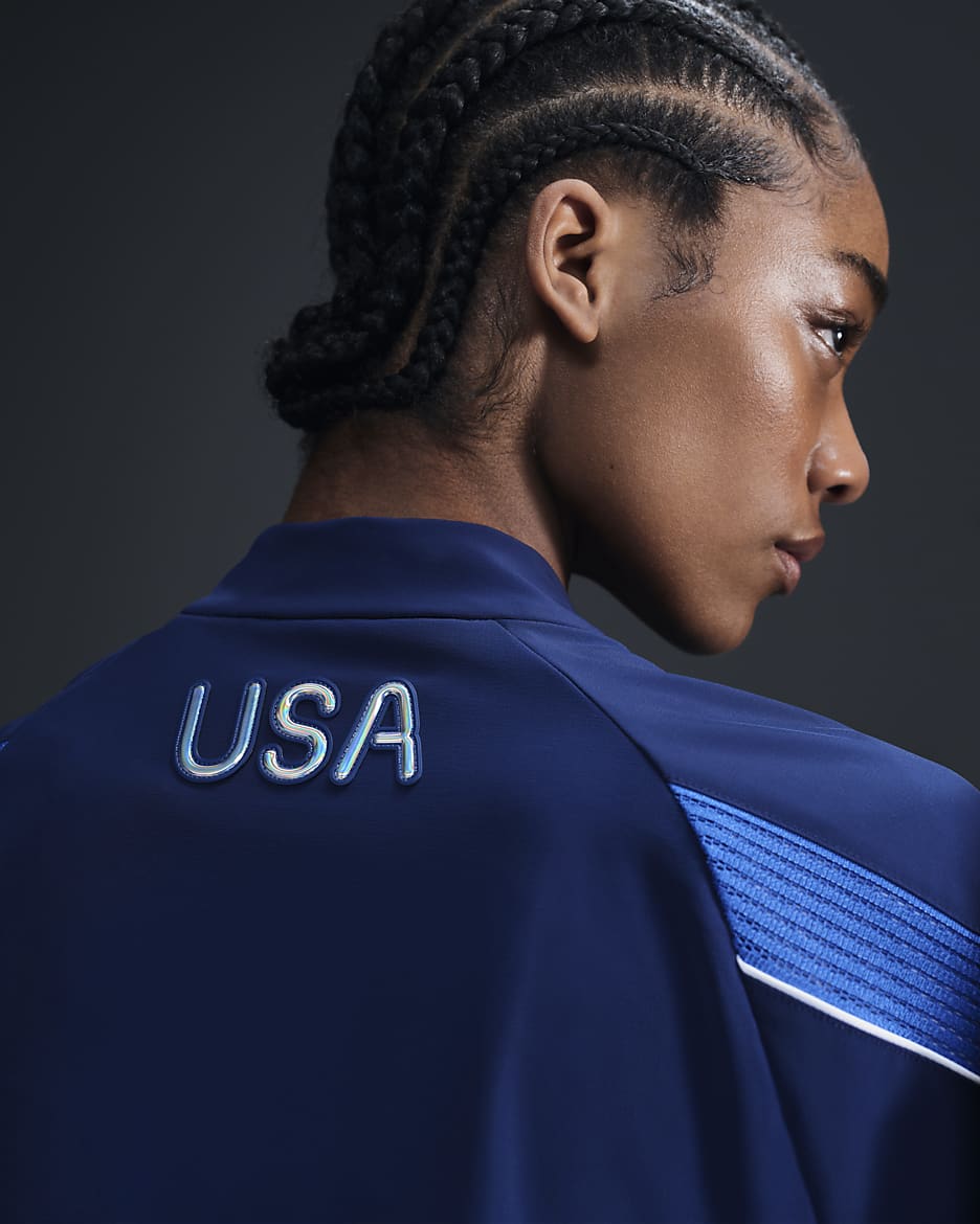 Team USA Women's Nike Jacket - Blue Void/Hyper Royal/White