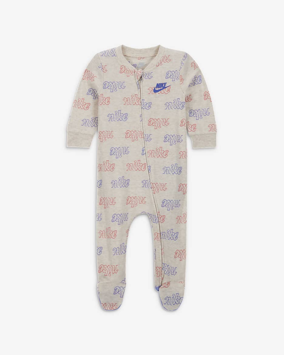 Nike-heldragt med scriptprint til babyer (3-6 M) - Pale Ivory