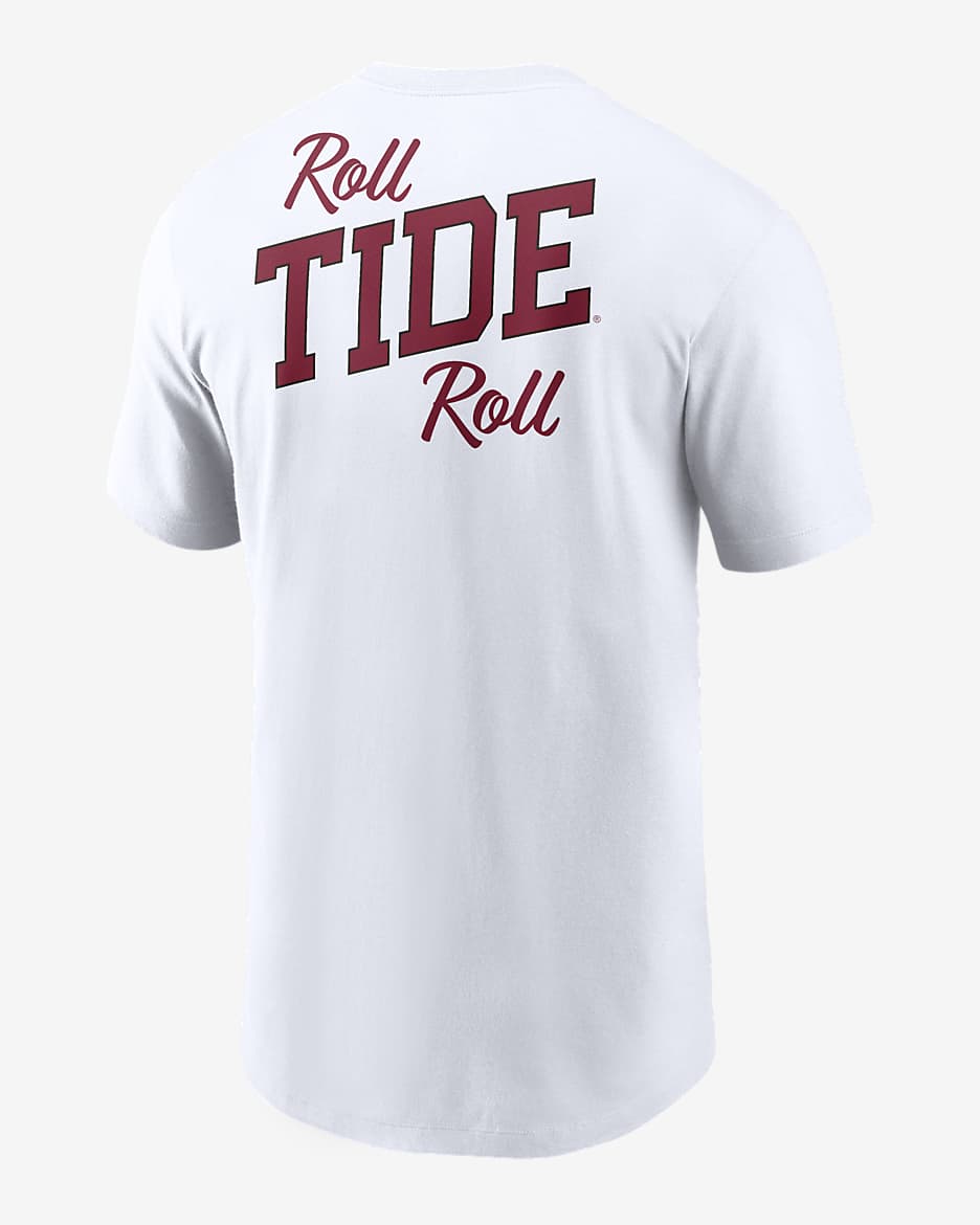 Alabama Crimson Tide Blitz Men's Nike College T-Shirt - White