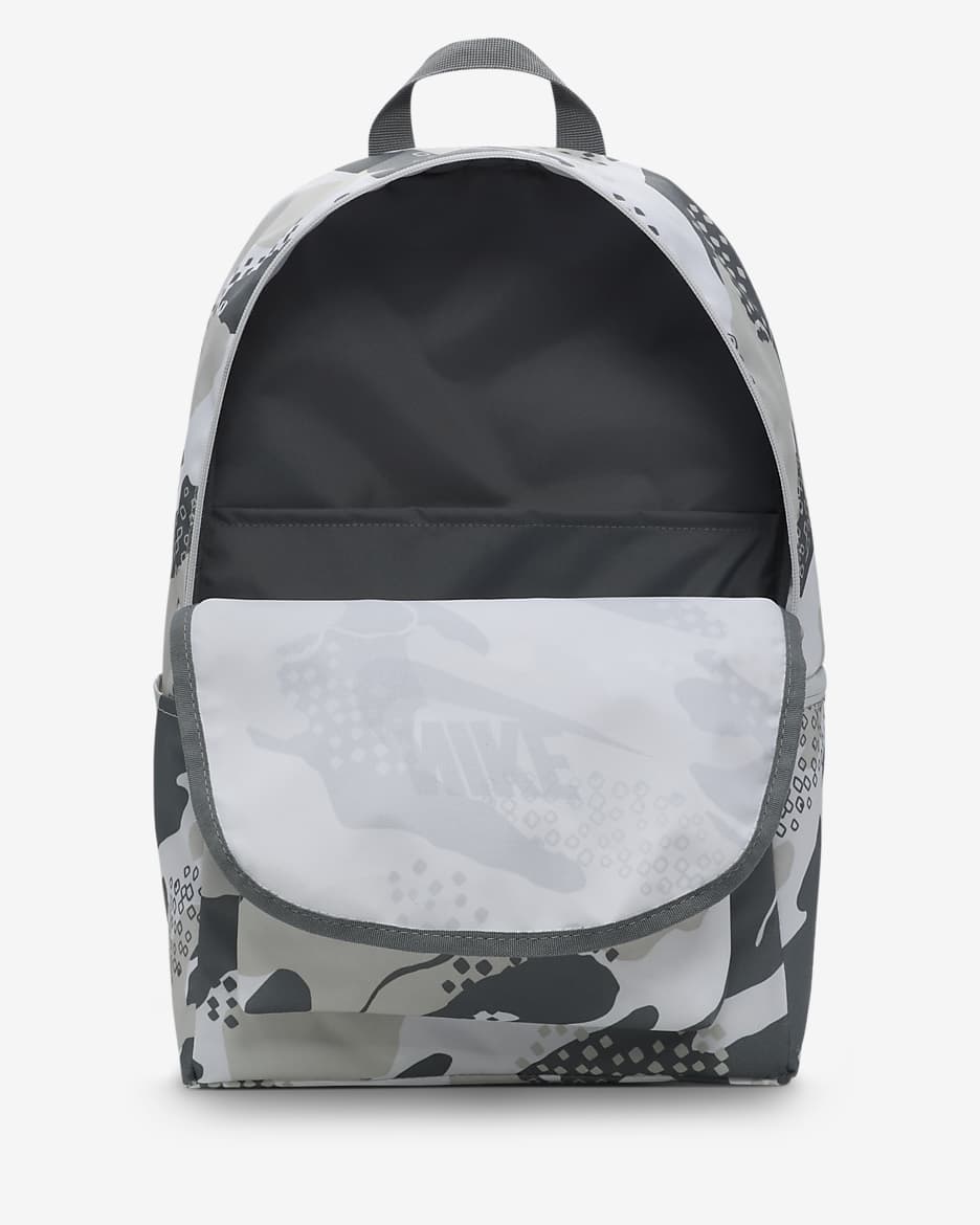 Mochila para niños (25 L) Nike Heritage - Gris humo/Polvo fotón/Gris humo oscuro