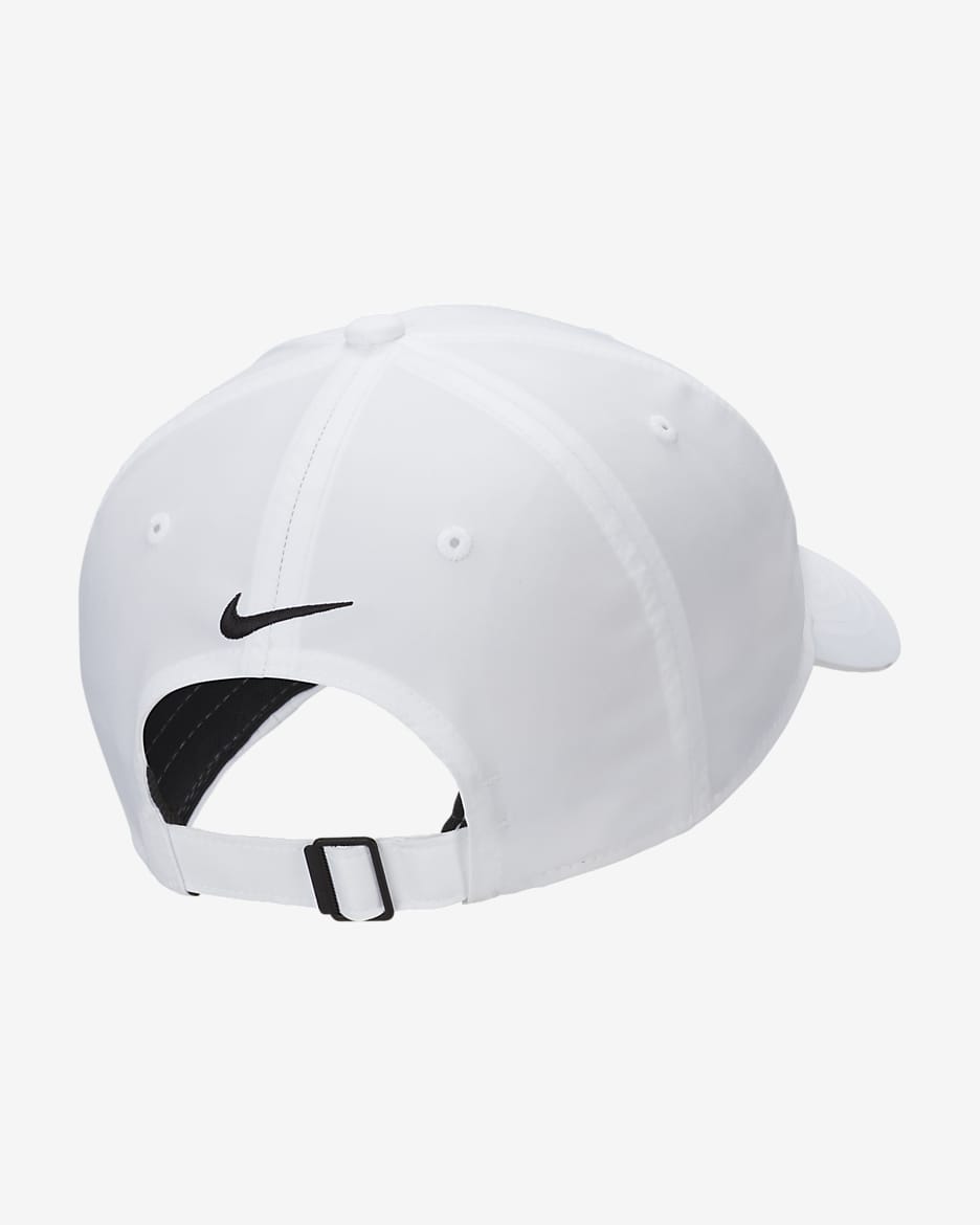 Nike Dri-FIT Club Structured Blank Front Cap - White/Black