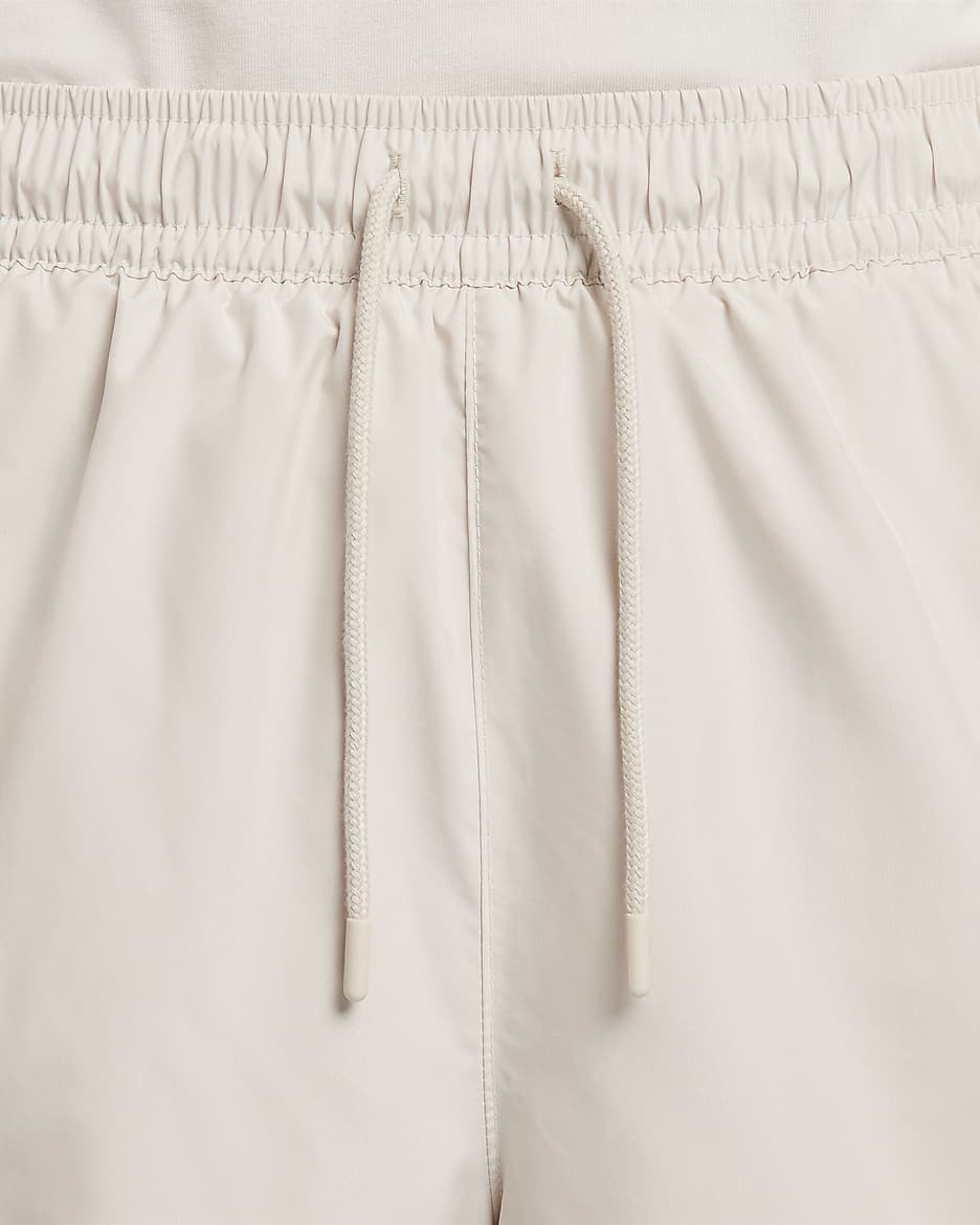 Nike Sportswear Classic Wovens Women's Mid-Rise Shorts - Light Orewood Brown/White