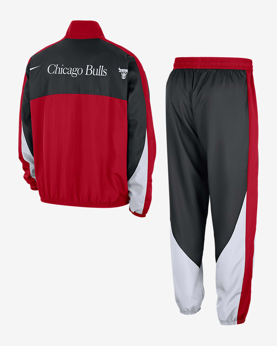 Chicago Bulls Starting 5 Courtside Nike NBA-tracksuit med grafikk til herre - University Red/Svart/Hvit