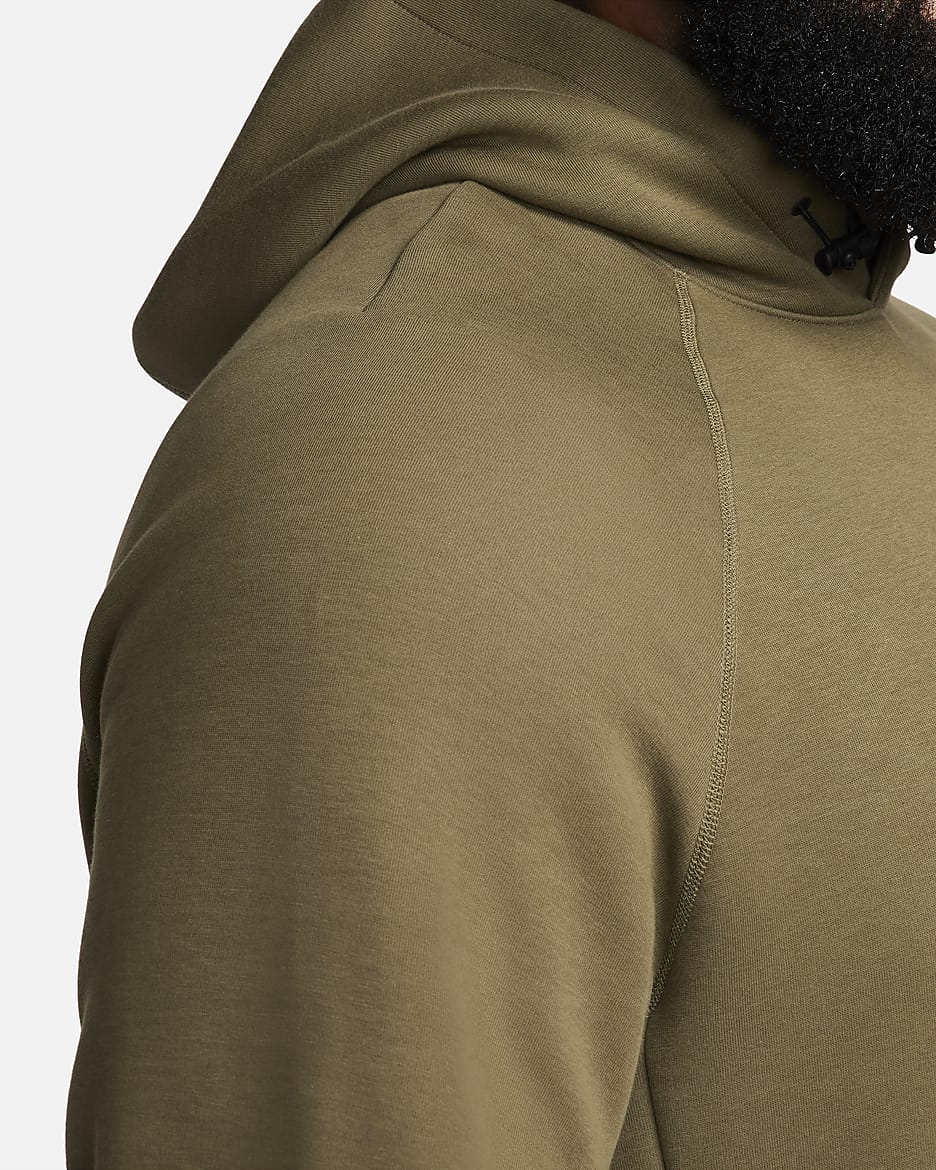 Nike Sportswear Tech Fleece Men's Pullover Hoodie - Medium Olive/Black