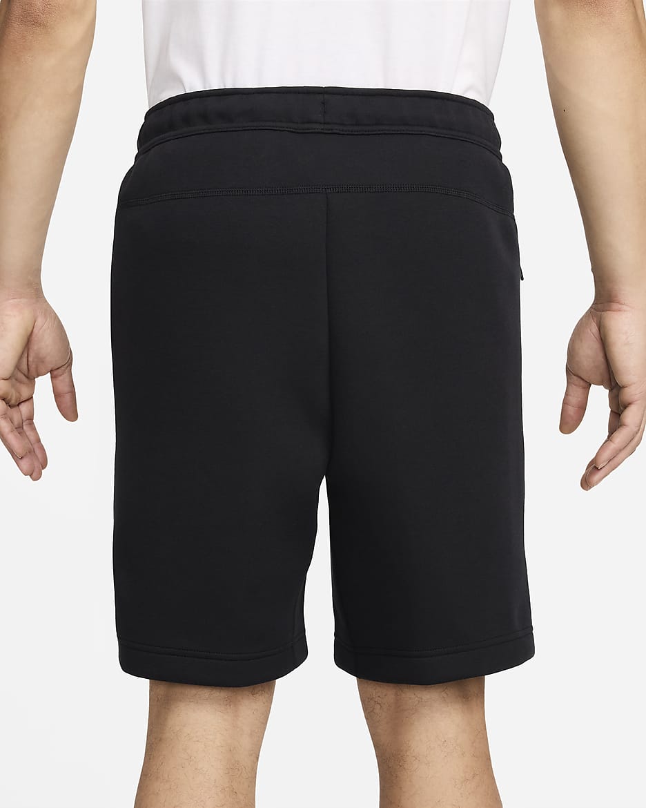 FC Barcelona Tech Fleece Men's Nike Soccer Shorts - Black/Club Gold