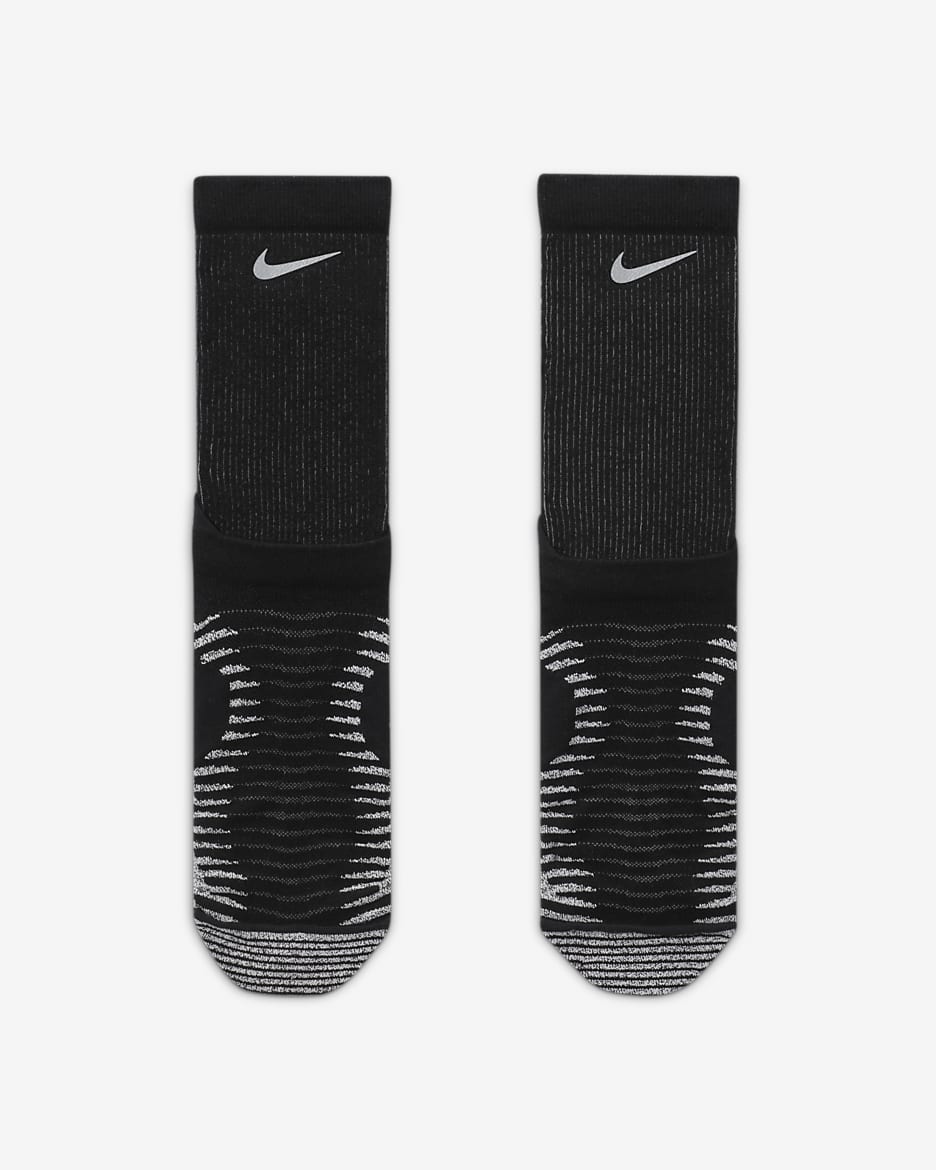 Chaussettes de trail mi-mollet Nike Dri-FIT - Noir/Noir/Anthracite/Anthracite