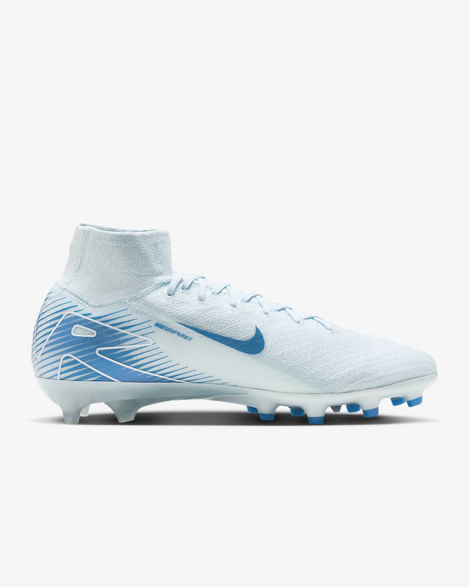 Ποδοσφαιρικά παπούτσια ψηλού προφίλ AG-Pro Nike Mercurial Superfly 10 Elite - Glacier Blue/Blue Orbit