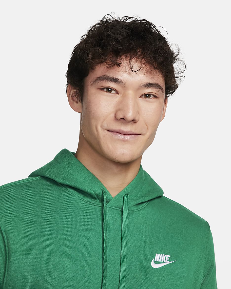 Nike Sportswear Club Fleece Pullover Hoodie - Malachite/Malachite/White