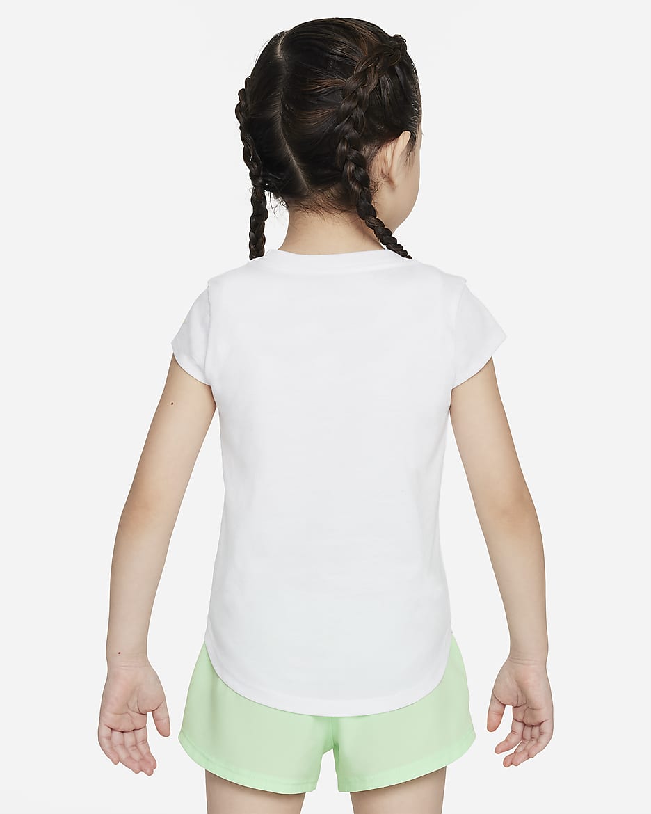 T-shirt à motif Nike Prep in Your Step pour tout-petit - Blanc